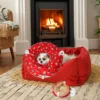 2025 Fine Era Wholesale Indoor Pet Beds Large Breathable Peekaboo Felt Cat Cave with Solid Pattern Customizable Cats Dogs Sleep - Image 3