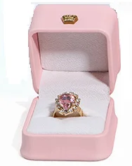 2023 Wholesale Custom logo Leather PU Crown Red Single Jewelry Ring Package Boxes Ring Box - Image 6