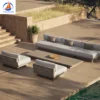 Wholesale Teak Special Outdoor Supply Kitchen Garden Set Solid Wood Outdoor Set with Table and Sofas - Image 6