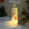 Wholesale Price Simulation Christmas Snowman Design Mini Candle Table Lamp Girls Bedroom Display Modeling Lamp - Image 5