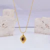 BJG0588N Factory Wholesale Stainless Steel Necklace Vintage tiger Eye Clavicle Chain Exquisite Sweater Necklace - Image 6