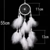 Dream Catcher Car Mini Pure White Feather Wind Chimes Wall Hanging Decor Handmade Catcher Feather Pendant Decoration - Image 11