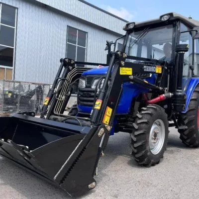 Free Shipping! Multifunctional 4WD 70hp Farm Tractor with 4 1 Front End Bucket Hydraulic Moving Grabber Core Component Engine