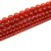 Natural Stone Red Carnelian Agates Round Gem Beads 15" Strand 4 6 8 10 12MM Pick Size For Jewelry Making - Image 12