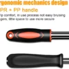46-Pieces 1/4 Inch Drive Socket Ratchet Wrench Set Metric Bit Socket Extension Bar Hand Tools Case Pack Auto Repair Garden Use - Image 6