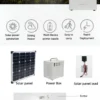 50W Monocrystalline Silicon Residential Solar Energy System Off-Grid Home Solar Panels Kit With Lithium Ion Battery - Image 6