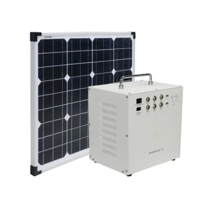 50W Monocrystalline Silicon Residential Solar Energy System Off-Grid Home Solar Panels Kit With Lithium Ion Battery