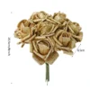 10Pcs Glitter Foam Rose Artificial Flowers Bouquet Wedding Decoration Flower Rose Home Decoration Flores Fake Rose Flower - Image 3