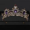 Vintage Baroque Queen Tiara Wedding Crown Bridal Diadem Gold Crystal Rhinestone Head Jewelry Headpiece Wedding Hair Accessories - Image 25