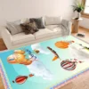 Looped Velvet Rugs and Carpets Living Room Custom Nordic Carpet Cheap Factory Wholesale 3D Printing Area Rug - Image 2