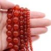 Natural Stone Red Carnelian Agates Round Gem Beads 15" Strand 4 6 8 10 12MM Pick Size For Jewelry Making - Image 7