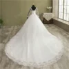Customized Fashion Elegant Lace Long Sleeve Wedding Dress Floor or Train Real Gown V Neck Beautiful Plus Size Vestido De Noiva - Image 2