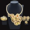 Hot Selling Flower Jewelry Set Original 24K Gold Plated Women's Necklace Jewelry Set High Quality Fashion Banquet Set - Image 6
