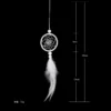 Dream Catcher Car Mini Pure White Feather Wind Chimes Wall Hanging Decor Handmade Catcher Feather Pendant Decoration - Image 29