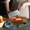 Wholesale Knife Sets Free Design Damascus Steel Chef Utility Santoku Kitchen Knives Set with Wood Handle - Image 6