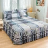 150/180/200cm Bed Skirts Princess Style Bedspread Cover with Skirt US Euro Bed Linen Smooth Twin Full Queen King Size Bed Sheet - Image 9