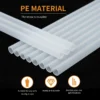 30cm 6 pcs Reusable Straw with Cleaning Brush, Plastic, Clear,Replacement Straw Compatible with Stanley 40 oz 30 oz Cup Tumbler - Image 2