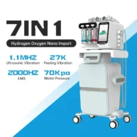 Multifunctional 7 in 1 Diamond Peeling Water Jet Aqua Facial Hydra Dermabrasion RF Oxygen Diamond Peeling Machine