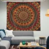 Indian Mandala Wall Hanging Tapestry Boho Hippie Cloth Fabric Large Elephant Tapestry Interior Bedroom Dorm Room Decor Aesthetic - Image 6