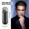 Suitable for men, USB charging nose and ear hair trimmer portable electric nose hair clipper, mini compact design, quick chargin - Image 4