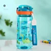 600ml Dinosaur Water Bottle For Kids Water Sippy Cup With Silicone Straw Leakproof Plastic Water Bottles Summer Kids Water Cup - Image 4
