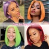 Blonde Bob Wig 613 Human Hair Wig Short 613 Bob Lace Font Wig for Women 613 Lace Frontal Wigs 13x4 Straight Bob Human Hair Wigs - Image 5