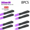 UV Flashlight 395nm Ultraviolet Torch With Pen Clip Portable AAA Batteries Used Violet Light Pet Urine Scorpion Detector UV Lamp - Image 7