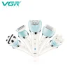 VGR Epilator 5 In 1 Electri Women Epilator Female Shaver Leg Body Hair Remover Lady Bikini Trimmer Facial Cleaning Massage V-703 - Image 2