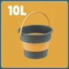 5/10/17L Folding Portable Bucket with Cover Car Wash Fishing Bathroom Tool Silicone Bucket Outdoor Camping Household Supplies - Image 11