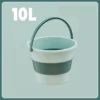 5/10/17L Folding Portable Bucket with Cover Car Wash Fishing Bathroom Tool Silicone Bucket Outdoor Camping Household Supplies - Image 10
