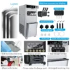 18~22L/H Soft Ice Cream Making Machine With Mixer Floor Standing 3 Flavors Fruit Flavor Soft Serve Machine - Image 5