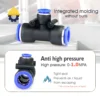 5/10pcs 20cm 360° Rotary Irrigation Brass Spray Support 6/8/10/12/16mm Hose Quick Connection Tee Adjustable Atomization Nozzle - Image 2