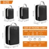 4pcs Large Capacity Travel Compression Packing Cubes Bag Portable Waterproof Suitcase Clothes Organizers For Travel Home Storage - Image 3