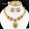 Women Necklaces Earrings Ring Bracelet 4Pcs Jewelry Set Classic Design Dubai Nigeria Jewelry 22K Gold Plated Trending - Image 6