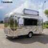 Street Coffee Food Trailers Fully Equipped Food Camping Trailer Vintage Cart Pizza Food Truck with Full Kitchen United States - Image 3