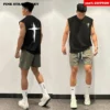 American Style Vest Men Summer 2025 New 100% Cotton Sport Sleeveless Tee Fitness Swimm Run Vest Quick Dry Y2k Top men clothing - Image 8