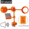 Garden vegetable field Ultrasonic Solar Bird Pest Repeller 360 Degree Rotating Reflector Drive Away Bird Device - Image 10