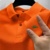 2025 Summer New Men's Outdoor Sports Golf Polo Shirt Flip Collar Street Casual Top Business High Quality Breathable Top - Image 5