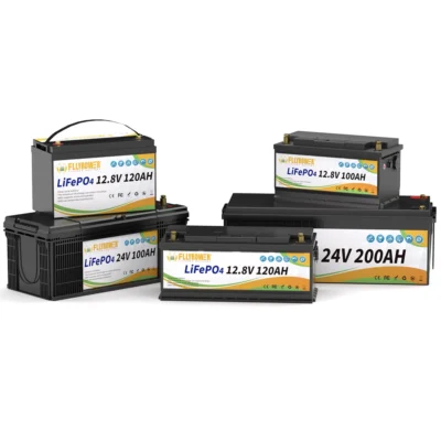 FLLYROWER Lifepo4 Battery 12V  6 10 12 20 25 30 40 50 60 80 100 120 180 200Ah LiFePO4 Battery Pack 12.8v Solar Lithium Battery
