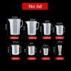 1PC Clear Graduated Measuring Cup Scale Plastic Transparent Mixing Cup Large Capacity With Lid Laboratory Beaker Kitchen Baking - Image 6