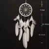 Dream Catcher Car Mini Pure White Feather Wind Chimes Wall Hanging Decor Handmade Catcher Feather Pendant Decoration - Image 28