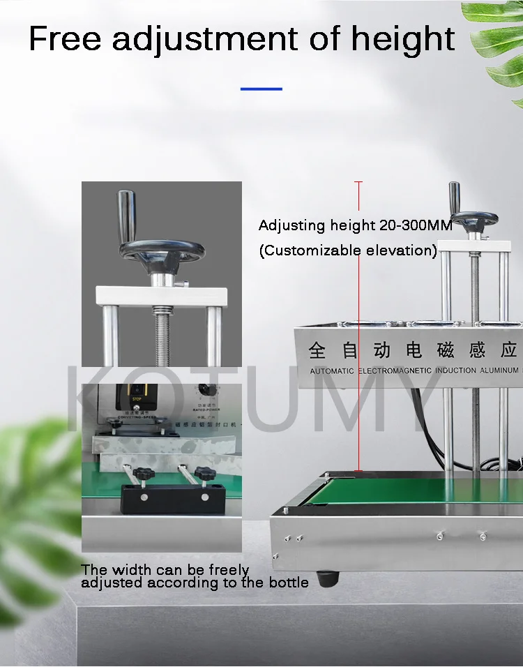 Automatic Continuous Electromagnetic Sealing Machine Induction Aluminum Foil Packing Machine Plastic Glass Bottle Cap Sealer - Image 4