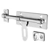 [:en]4 Inch Hardware Door Lock Stainless Steel Barrel Bolt Latch Padlock Clasp Set Brushed For Locking Door Window Drawer Cupboard[:ar]4 Inch Hardware Door Lock Stainless Steel Barrel Bolt Latch Padlock Clasp Set Brushed For Locking Door Window Drawer Cupboard[:] - Image 3