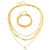 Stainless Steel Jewelry Set Elegant Delicate Pearl Pendant Jewelry Set Luxury Multi-Layer Chain Jewelry Set For Women Jewelry - Image 13