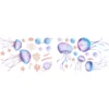 Blue Luminous Jellyfish Family Wall Stickers Home Decoration Wall Decor Home Accessories Wallpaper Kids living Room Decoration - Image 6