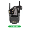 6K 9MP HD IP Camera Outdoor Three-Lens External WiFi Camera 4K/2K Dual Screen Security PTZ Cam Auto Tracking Surveillance iCSee - Image 10