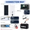 10000W Solar System Complete Kit 12V To 220V 100A Controller 200W Panel Off-Grid Inverter System for Home/Camping Backup Battery - Image 6