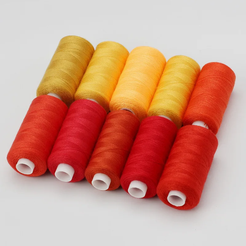 1 Set OF 10 Rolls Polyester 402 Sewing Thread For Manual and Mechanical Use, 400 Yards, DIY - Image 4