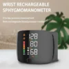 New LED Wrist Blood Pressure Monitor Rechargeable English Voice Broadcast Sphygmomanometer Tonometer BP Monitor - Image 3