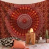 Indian Mandala Wall Hanging Tapestry Boho Hippie Cloth Fabric Large Elephant Tapestry Interior Bedroom Dorm Room Decor Aesthetic - Image 2